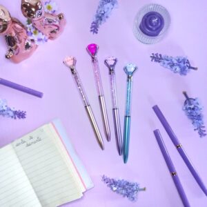 Caneta esferográfica de diamante, tinta preta