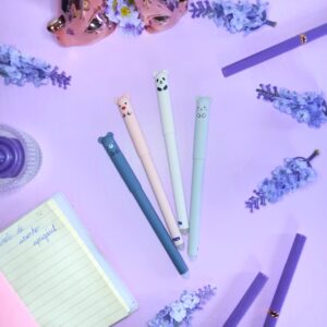 Caneta em gel de ursinho apagável, tinta azul