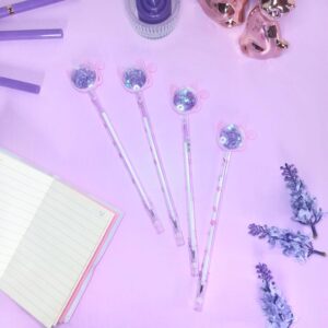 Caneta em gel de gatinho, tinta preta