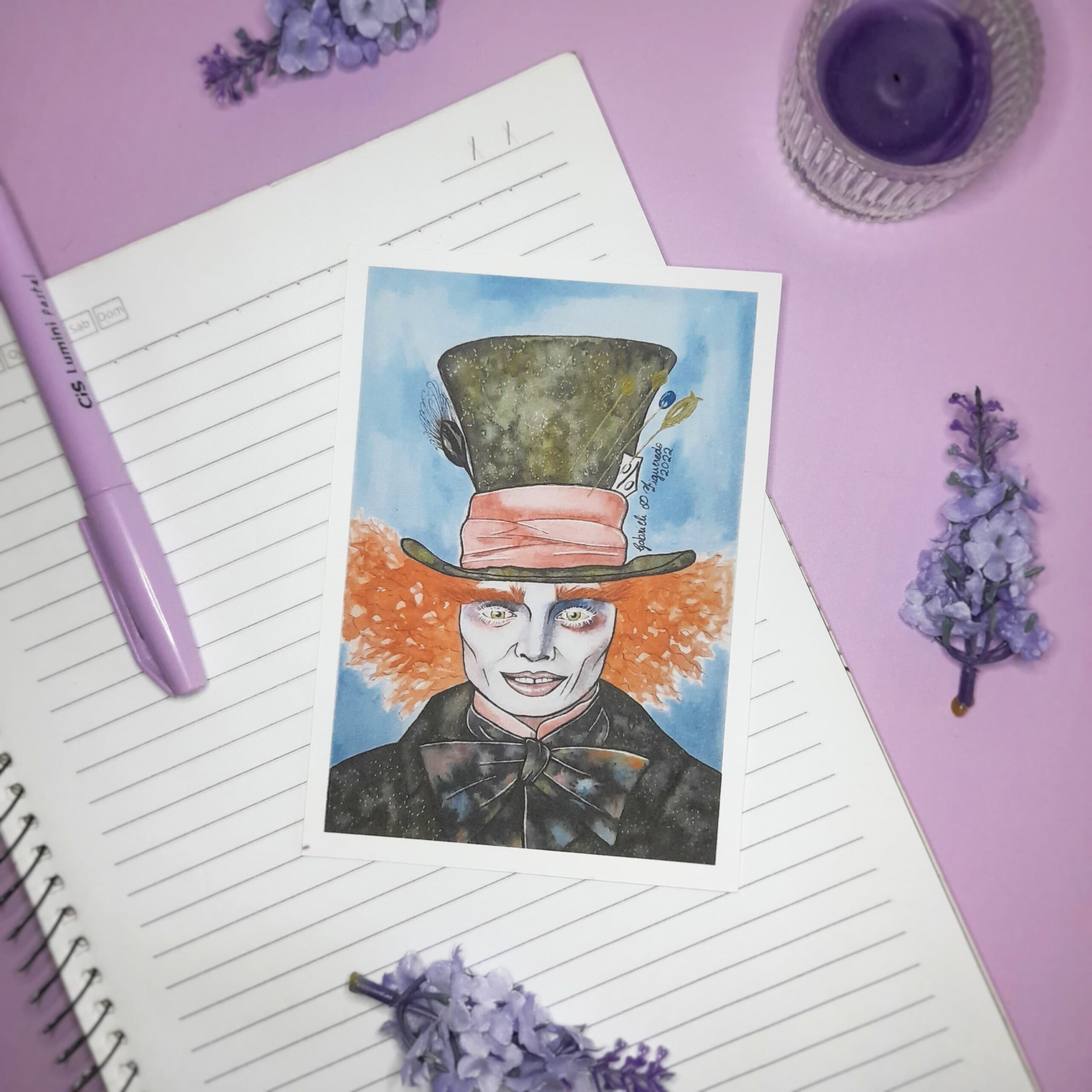 Print econômico, Chapeleiro Maluco, A6, 180g