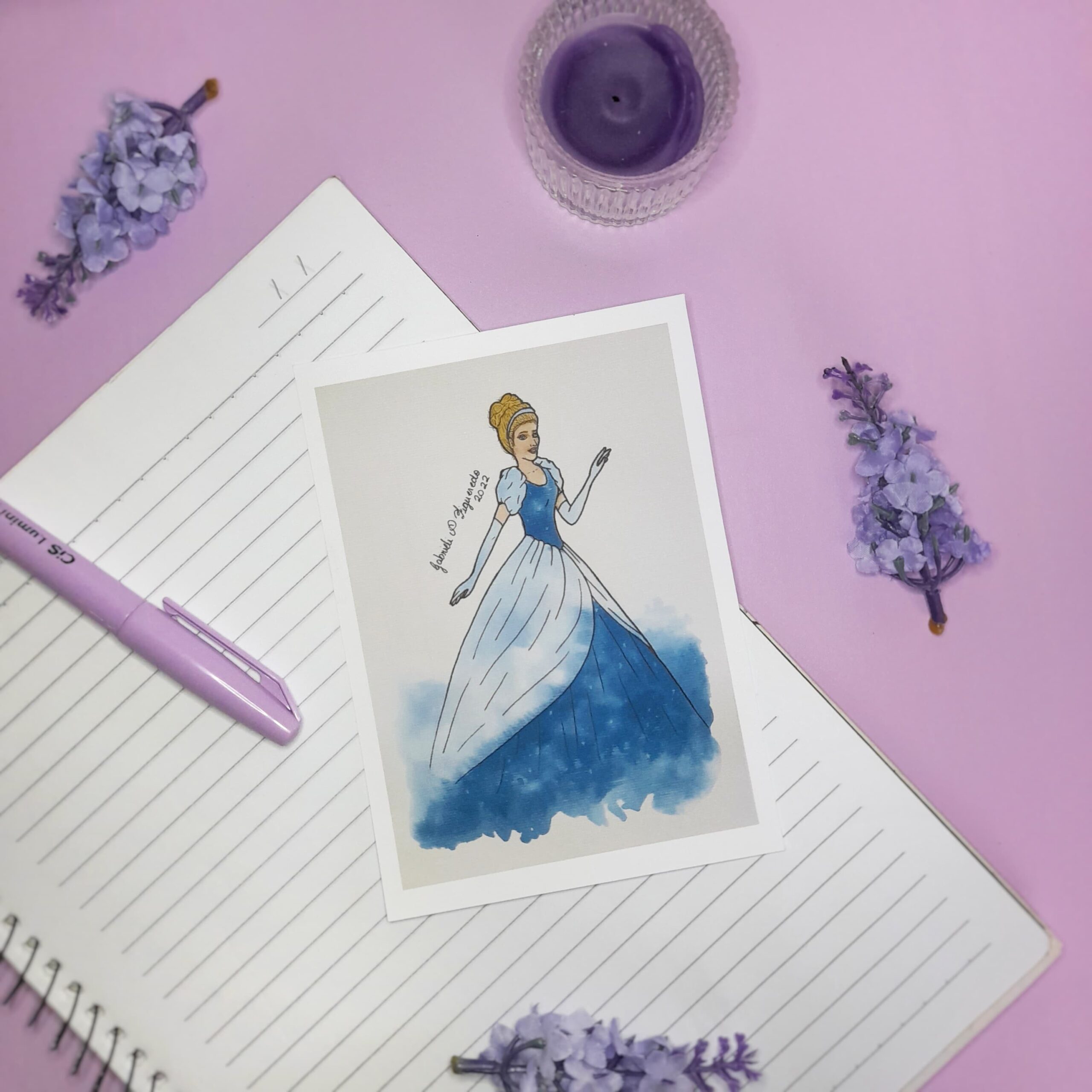 Print econômico, Cinderela, A6, 180g