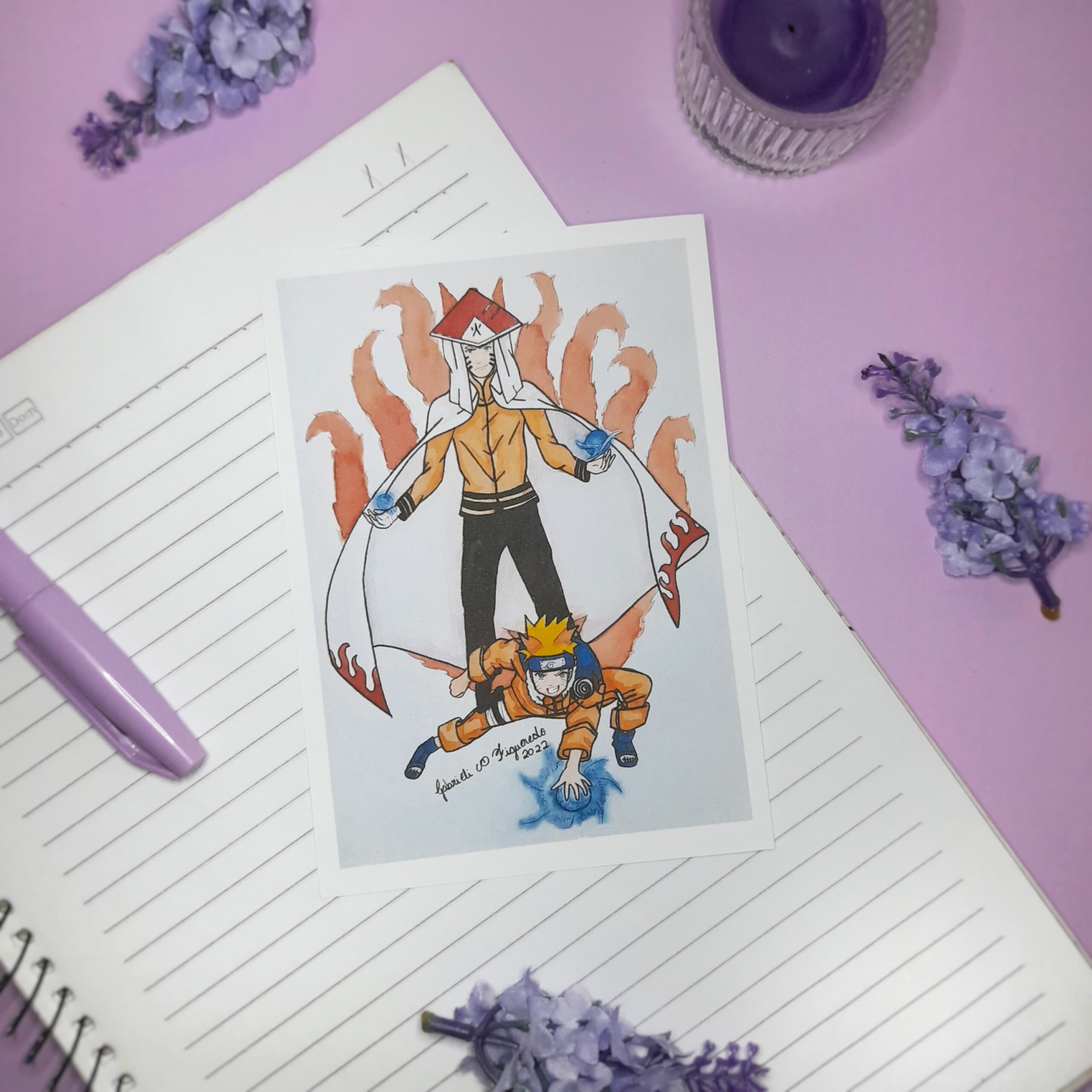 Print econômico, Naruto, A6, 180g