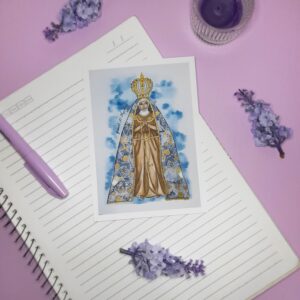 Print econômico, Nossa Senhora Aparecida, A6, 180g
